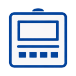 Fuse box icon representing electrical services and upgrades for homes and businesses in Marlow.